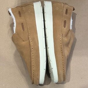 Sperry Moc-Sider Suede Slip-On Brown Womens 10 and men’s 7.5 EUC